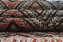 Multi Size Black Coral Ivory Color Hand Woven  Wool Modern & Contemporary Oriental Rug