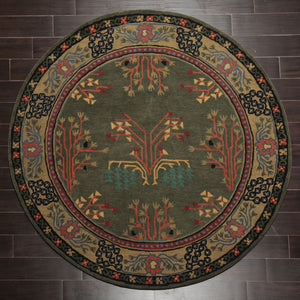 Multi Sizes Donegal Arts & Crafts Handmade 100% Wool Oriental Area Rug Gray/Green Color