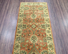 LoomBloom 2' 7'' x10' Peach Hand Knotted Traditional Oushak Wool Oriental Area Rug - Oriental Rug Of Houston