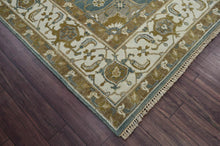 LoomBloom 7' 9'' x9' 11'' Ivory Hand Knotted Traditional Oushak Wool Oriental Area Rug - Oriental Rug Of Houston