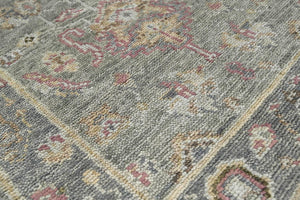 LoomBloom 3' 3'' x5' 5'' Moss Hand Knotted Traditional Oushak Wool Oriental Area Rug - Oriental Rug Of Houston