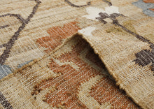 Multi Size Tan Brown Sage Color Hand Woven Kilim Jute Traditional Oriental Rug