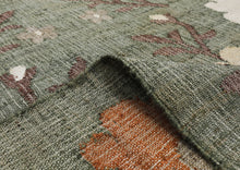 Multi Size Gray Moss Ivory Color Hand Woven Kilim Jute Traditional Oriental Rug