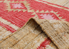 Multi Size Coral Beige Tan Color Hand Woven Kilim Jute Southwestern Oriental Rug