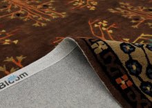 Multi Size Chocolate Pistachio Black Color Hand Tufted  Wool  Oriental Rug