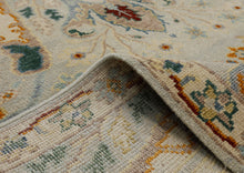 Multi Size Hand Knotted Wool Mint Gray Oushak Arts & Crafts  Area Rug