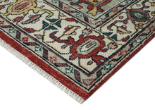 10x14 Rust, Red, Ivory Color Hand Knotted Oushak Wool  Oriental Rug