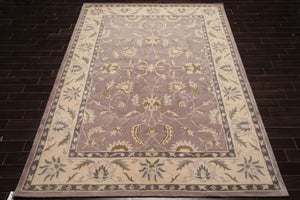 LoomBloom Multi Size Aubergine Hand Tufted Traditional Abstract Wool Oriental Area Rug