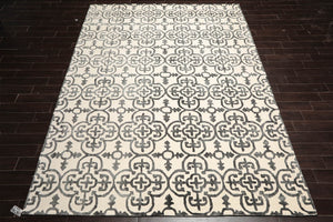 LoomBloom Multi Sizes Ivory Transitional Boho Hand Tufted Geometric Wool Oriental Area Rug