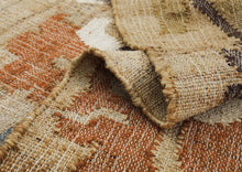 Multi Size Tan Brown Sage Color Hand Woven Kilim Jute Traditional Oriental Rug