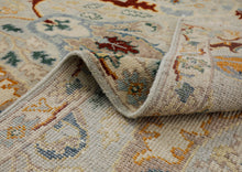 Multi Size Hand Knotted Wool Mint Gray Oushak Arts & Crafts  Area Rug