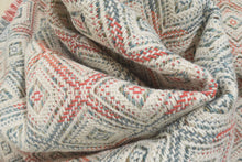 Multi Size White Coral Slate grey Color Hand Woven  Wool Modern & Contemporary Oriental Rug