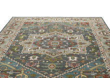 10x14 Gray, Taupe, Ivory Color Hand Knotted Oushak Wool  Oriental Rug