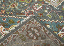 10x14 Gray, Taupe, Ivory Color Hand Knotted Oushak Wool  Oriental Rug