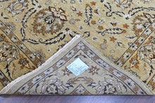 6x9 Pistachio, Brown, Black Color Hand Knotted Oushak Wool Traditional Oriental Rug
