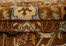 9x12 Hand Knotted Wool Mocha Ivory Oushak Arts & Crafts  Area Rug