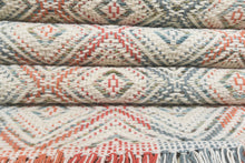 Multi Size White Coral Slate grey Color Hand Woven  Wool Modern & Contemporary Oriental Rug