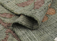 Multi Size Gray Moss Ivory Color Hand Woven Kilim Jute Traditional Oriental Rug