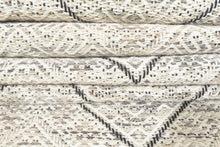 Multi Size Ivory Black Beige Color Hand Woven  Wool Modern & Contemporary Oriental Rug
