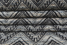 Multi Size Black Slate Gray Ivory Color Hand Woven  Wool Modern & Contemporary Oriental Rug