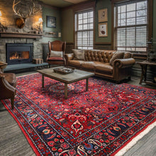 6'3'' x 8'11'' Hand Knotted Wool Bidjaar 200 KPSI Oriental Area Rug Rusty Red - Oriental Rug Of Houston