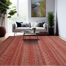 8x10 Hand Knotted 100% Wool Modern & Contemporary Oriental Area Rug Coral, Beige Color - Oriental Rug Of Houston