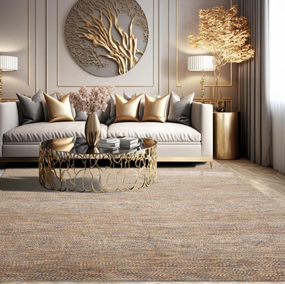 8' x 10' Hand Knotted 100% Wool Modern Oriental Area Rug Ivory, Gray - Oriental Rug Of Houston