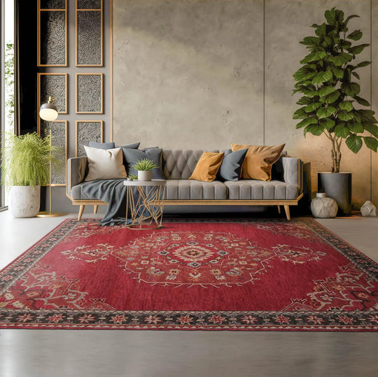 Multi Size Handmade 100% Wool Transitional Oriental Area Rug Pomegranate