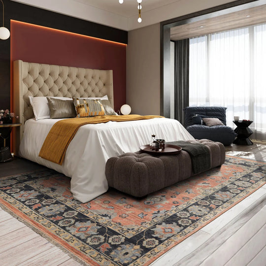 Rust Hand Knotted Traditional Oushak Wool Oriental Rug LoomBloom 8x10