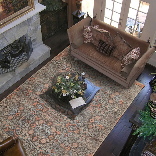 Moss Hand Knotted Traditional Oushak Wool Oriental Rug LoomBloom 8x10