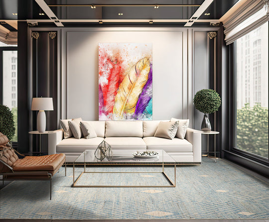 LoomBloom 12'6''x17'11" Blue Hand Knotted Afghan Moroccan Modern & Contemporary Tribal Wool Oriental Area Rug