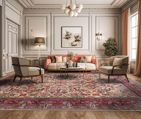 9x12 Vintage Tribal Hand Knotted 100% Wool Traditional Area Rug Beige