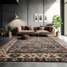 8' 3''x10' LoomBloom Muted Turkish Oushak Hand Knotted 100% Wool Area Rug Gray, Beige Color