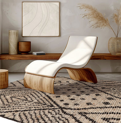 3x5 Beige, Black, Color Hand Knotted Afghan Moroccan Wool Modern & Contemporary Oriental Rug