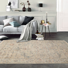 3x5 Beige, Slate, Tan Color Hand Knotted Distressed Quality Wool Traditional Oriental Rug