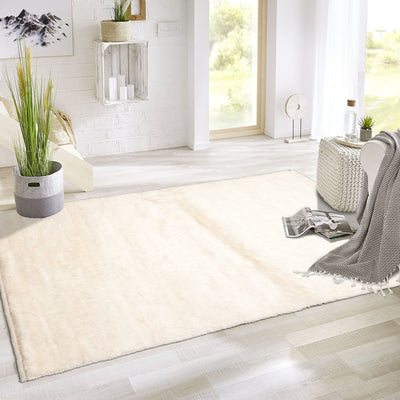 3x5 Ivory, , Color Hand Knotted Afghan Moroccan Wool Contemporary Oriental Rug