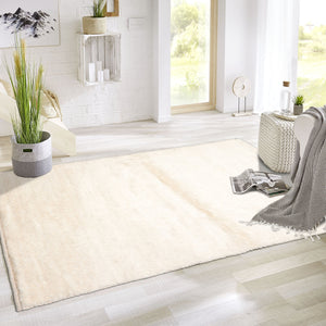 3x5 Ivory, , Color Hand Knotted Afghan Moroccan Wool Contemporary Oriental Rug