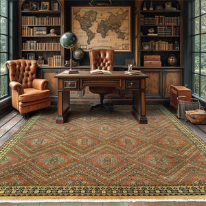 Multi Size Multi Size Coral Hand Knotted Traditional Oushak Wool Oriental Area Rug - Oriental Rug Of Houston