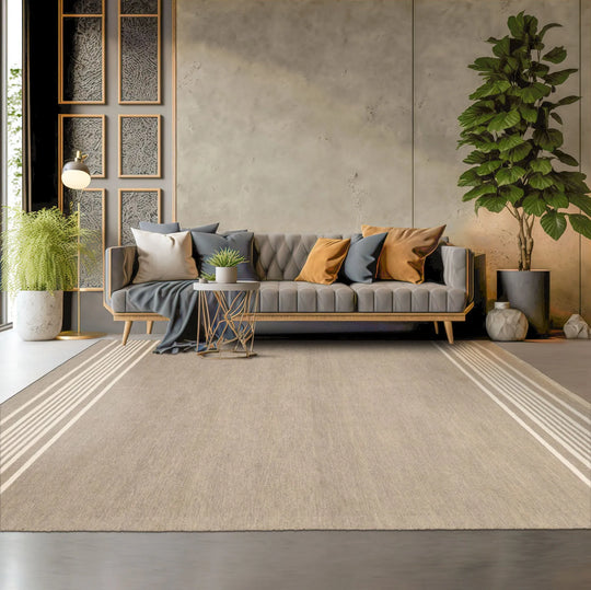 LoomBloom Multi Size Moss Hand Tufted Modern Minimalist Wool Oriental Area Rug