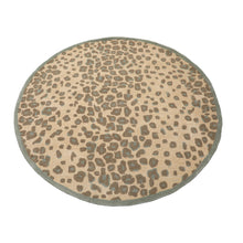 LoomBloom Multi Size Tan Hand Tufted Modern Leopard Print Wool and Bamboo Silk Oriental Area Rug