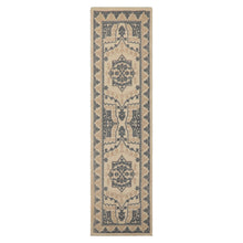 Runner Beige Gray Tan Color Hand Tufted Geometric Wool Traditional Oriental Rug