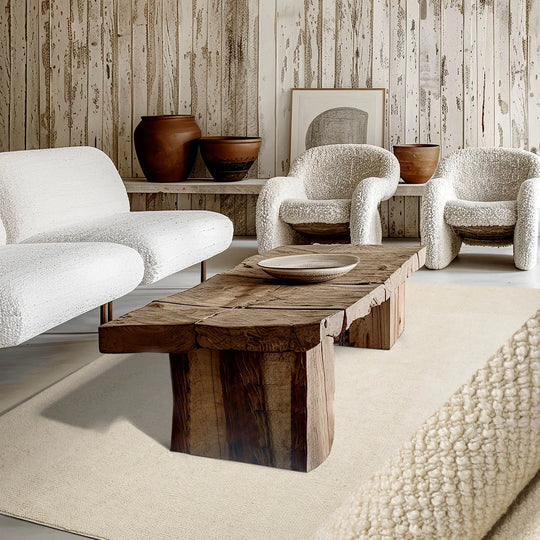 LoomBloom Multi Sizes Ivory Hand Woven Contemporary Textured New Zealand Wool Oriental Area Rug