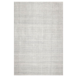 4x6 Off White Ash Gray Color Hand Tufted Textured New Zealand Wool Contemporary Oriental Rug