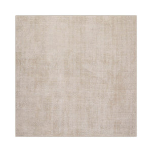 Square Taupe Color Hand Tufted Textured New Zealand Wool Contemporary Oriental Rug