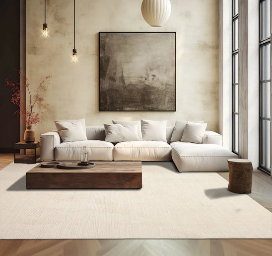 LoomBloom Multi Size Beige Hand Tufted Contemporary Textured  New Zealand Wool  Oriental Area Rug