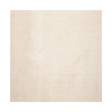 Square Beige Ivory Color Hand Tufted Textured New Zealand Wool Contemporary Oriental Rug