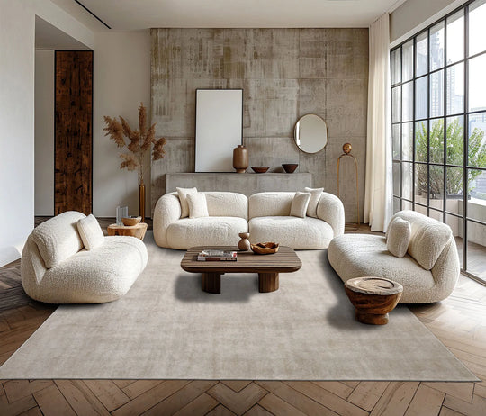 LoomBloom Multi Size Gray Hand Tufted Contemporary Textured  New Zealand Wool  Oriental Area Rug