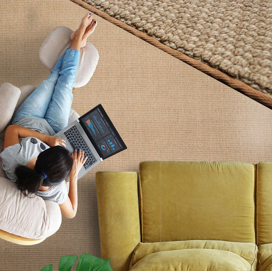 LoomBloom Multi Size Tan Hand Tufted Contemporary Textured  New Zealand Wool  Oriental Area Rug