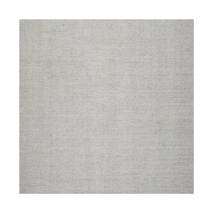 Square Ash Gray Color Hand Woven Textured New Zealand Wool Modern Oriental Rug