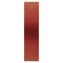 Runner Raspberry Rose Color Hand Tufted Designer Rug Wool Modern & Contemporary Oriental Rug